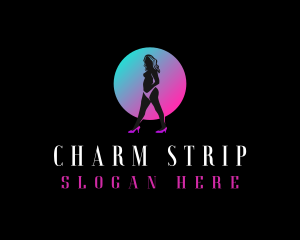 Naught Sexy Woman logo design