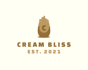 Whipped Cream Cup logo design