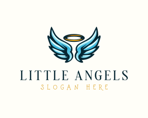 Heaven Halo Wings  logo design