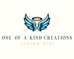 Heaven Halo Wings  logo design