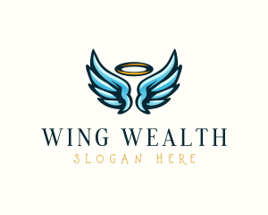 Heaven Halo Wings  logo design