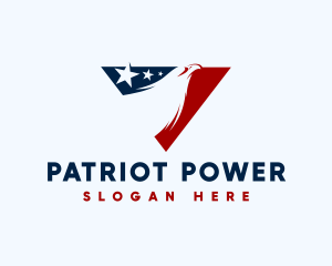 Patriotic American Eagle logo