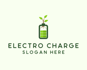 Eco Charging Battery logo design