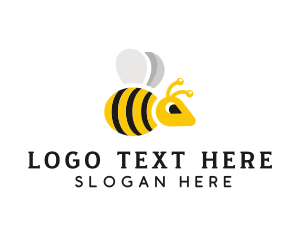 Wasp Bee Cartoon Logo