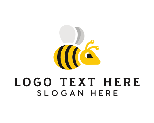 Honeybee logo example 3