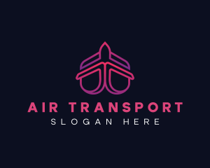 Airplane Trip Travel logo design