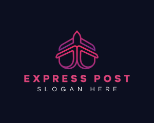 Airplane Trip Travel logo design