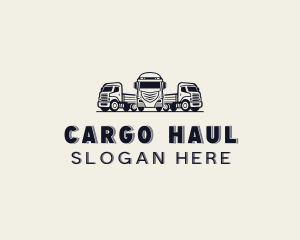 Truck Logistic Cargo logo design