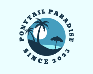 Tropical Beach Vacation logo design