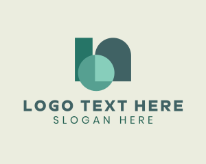 Geometric Arch Window logo