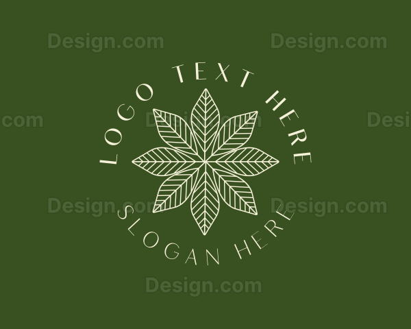 Organic Floral Leaf Logo