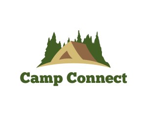 Forest Tent Camping logo design