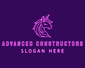 Magical Unicorn Creature  logo design