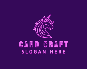 Magical Unicorn Creature  logo design