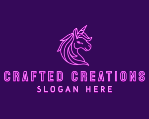 Magical Unicorn Creature  logo design