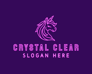 Magical Unicorn Creature  logo design