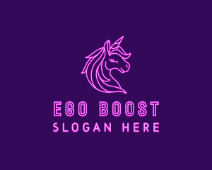 Magical Unicorn Creature  logo design