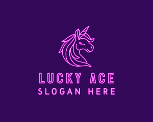 Magical Unicorn Creature  logo design