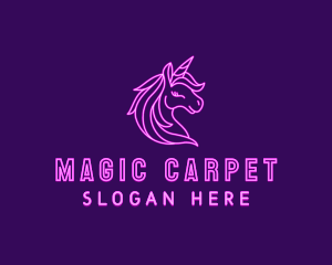 Magical Unicorn Creature  logo design