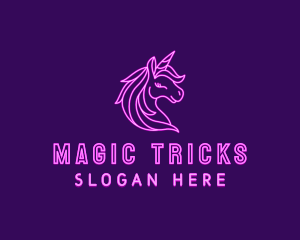 Magical Unicorn Creature  logo design