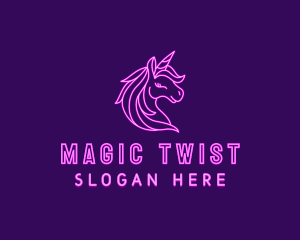 Magical Unicorn Creature  logo design