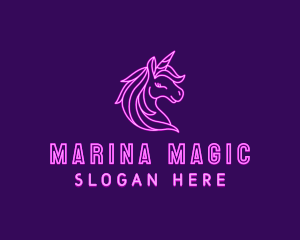 Magical Unicorn Creature  logo design