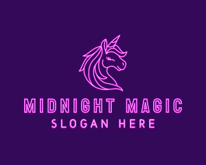 Magical Unicorn Creature  logo design