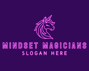 Magical Unicorn Creature  logo design