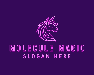 Magical Unicorn Creature  logo design