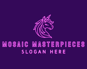 Magical Unicorn Creature  logo design