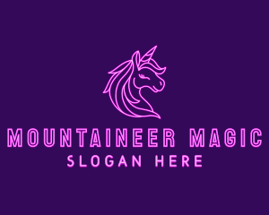 Magical Unicorn Creature  logo design