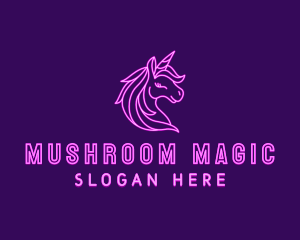 Magical Unicorn Creature  logo design