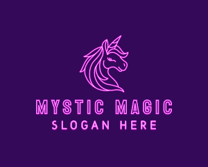 Magical Unicorn Creature  logo design