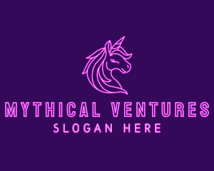 Magical Unicorn Creature  logo design