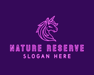 Magical Unicorn Creature  logo design