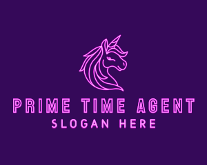 Magical Unicorn Creature  logo design