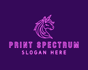 Magical Unicorn Creature  logo design