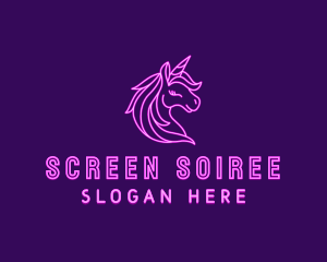 Magical Unicorn Creature  logo design