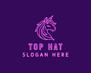 Magical Unicorn Creature  logo design