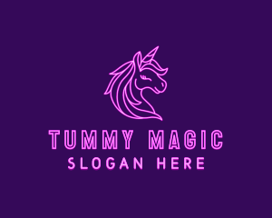 Magical Unicorn Creature  logo design