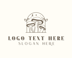 Mushroom Organic Fungus logo