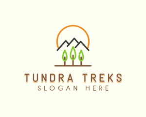 Mountain Hiking Adventure logo design