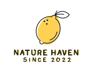 Natural Lemon Refreshment logo design