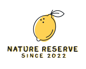 Natural Lemon Refreshment logo design