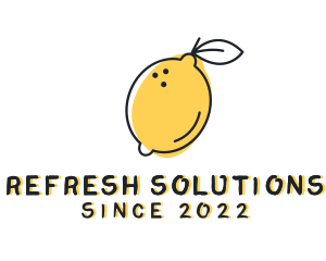 Natural Lemon Refreshment logo design