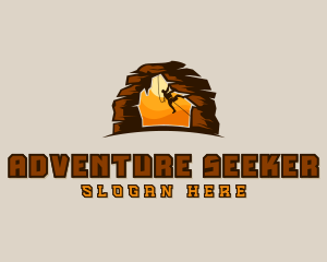 Rock Climbing Adventure logo design