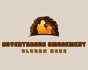 Rock Climbing Adventure logo design