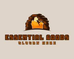 Rock Climbing Adventure logo design