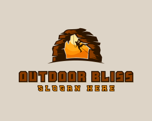 Rock Climbing Adventure logo design