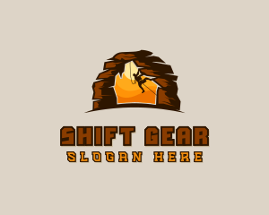 Rock Climbing Adventure logo design